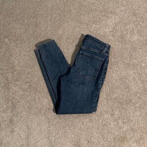 Cosmic Blue Love Skinny Ankle Cropped Jeans Size 27 (26x25)
